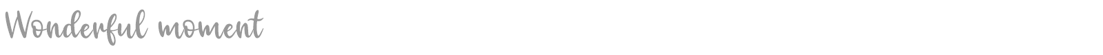 Wonderful Moment font preview